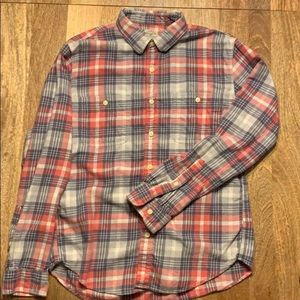 Jcrew factory blue/pink flannel - medium